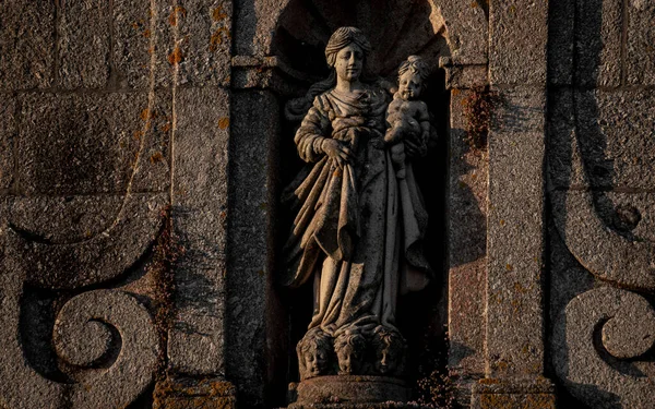 ポルトガル ラノソのポヴォア ランホソにある古代バロック彫刻 ノッサ センホラ ピラール — ストック写真