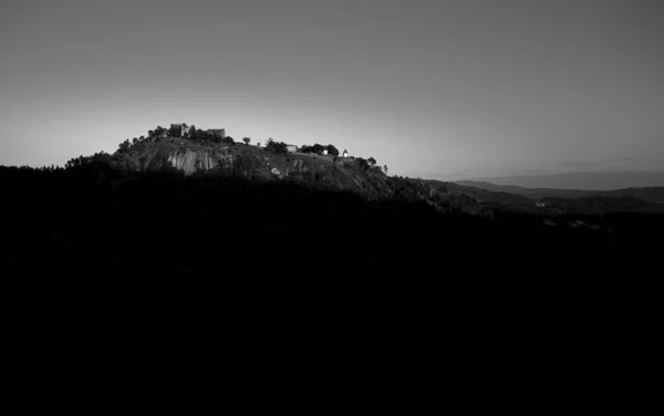 Het Kasteel Van Lanhoso Pilar Mountain Povoa Lanhoso Portugal — Stockfoto