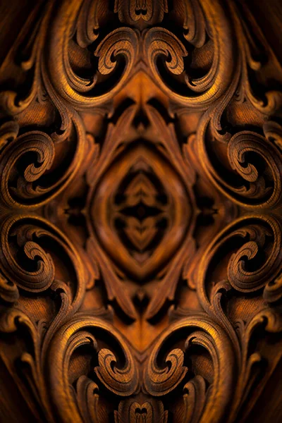 Psychodeliczne Abstrakcyjne Tło Wykonane Zabytkowych Mebli Symetryczne Lustro Kalejdoskop — Zdjęcie stockowe
