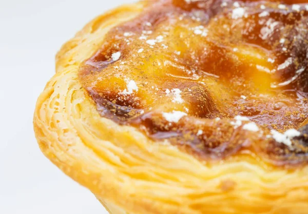 Der Berühmte Pasteis Belem Ist Ein Traditioneller Portugiesischer Kuchen Aus — Stockfoto