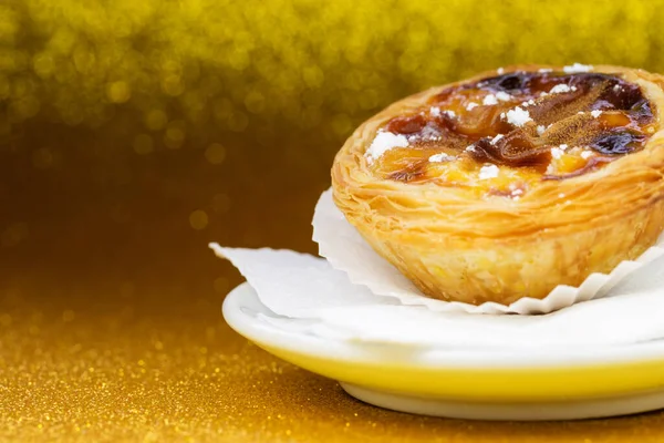 Famous Pasteis Belem Traditional Portuguese Cake Belem Lisbon Portugal — Stock Photo, Image