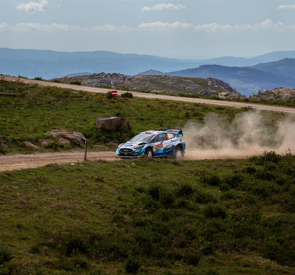 Mai 2021 Rallye Portugal Gus Green Smith Volant Ford Fiesta — Photo