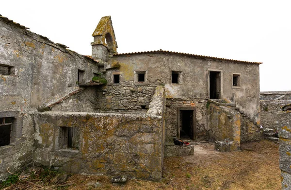 Convento Abandonado Dentro Fortaleza Insua Caminha Portugal — Fotografia de Stock