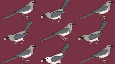 Saksağan vektör desen