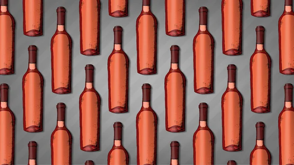 Botellas de vino vecto conjunto de elementos de diseño — Archivo Imágenes Vectoriales