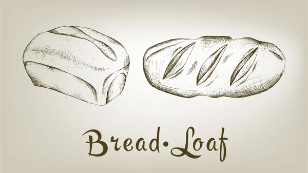 Illustration vectorielle isolée de pain pain — Image vectorielle