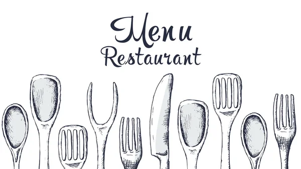 Restaurantmenü, Vorlagendesign. Lebensmittelflyer. — Stockvektor