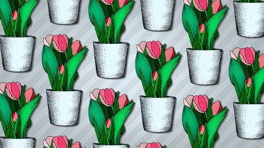 Lale desen vektör çizim