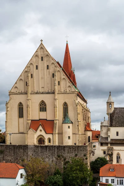 Kostel Mikulase Chuirch Construido 14El Siglo Ciudad Znojmo República Checa — Foto de Stock