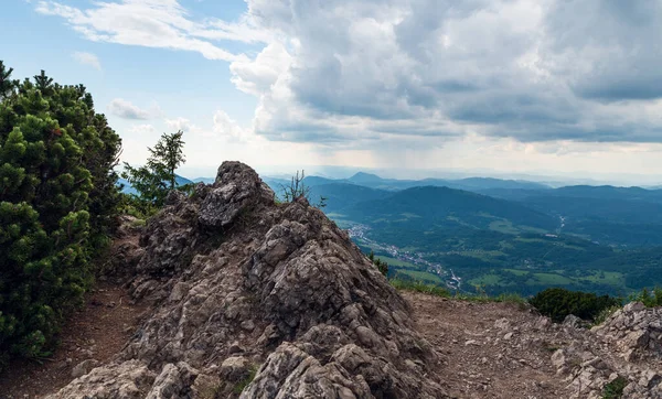 Maly Rozsutec Cumbre Colina Con Piedras Mala Fatra Montañas Eslovaquia —  Fotos de Stock