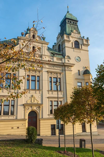 Slezskoostravska Radnice Ayuntamiento Ciudad Ostrava República Checa Durante Día Otoño —  Fotos de Stock