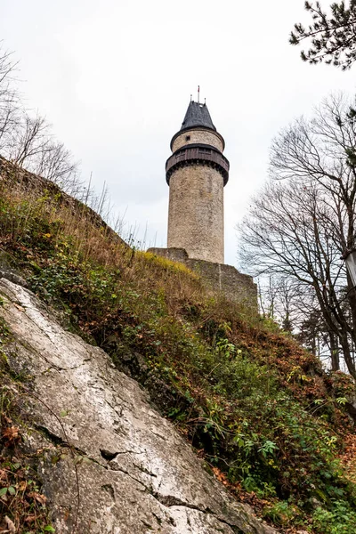 Stramberska Truba Wieża Stramberk Miasta Republice Czeskiej Późną Jesienią — Zdjęcie stockowe