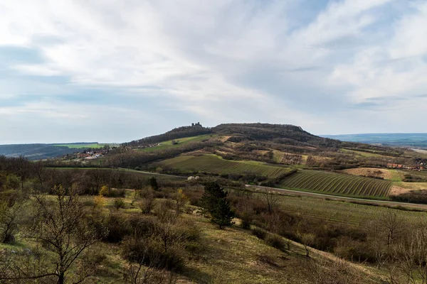 Palava Mountains Stolova Hora Hill Sirotci Hradk Castle Ruins Klentnice — Stock Photo, Image