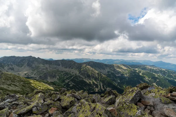 Vista Varful Retezat Cume Pico Montanha Montanhas Retezat Romênia — Fotografia de Stock