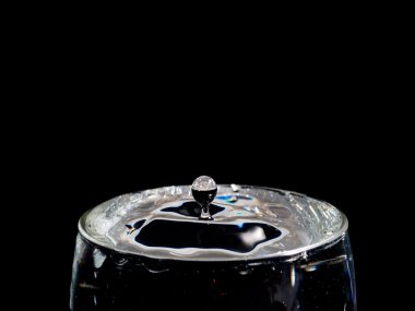 Bardağa su damlası.