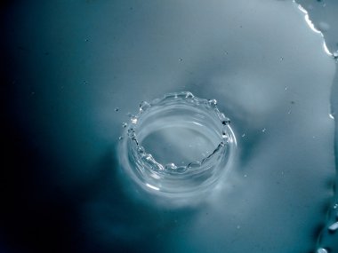 su damlası plaka üzerinde