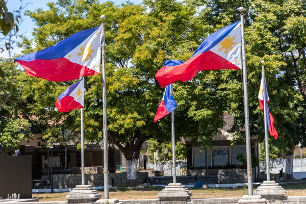 Filipiny Flaga Narodowa Aguinaldo Sanktuarium Muzeum — Zdjęcie stockowe