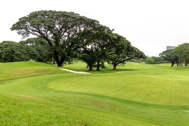 Filipinler 'deki golf sahasının güzel manzarası