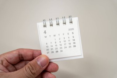 Planlama için Küçük Masa Takvimi 2026. zaman yönetimi, etkinlik planlaması, randevu ayarlama ve kişisel organizasyon.