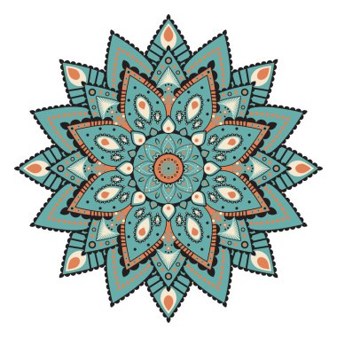 Mandala veya dairesel simetrik desen