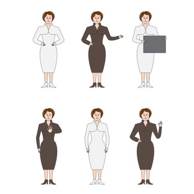 Six business ladies or women