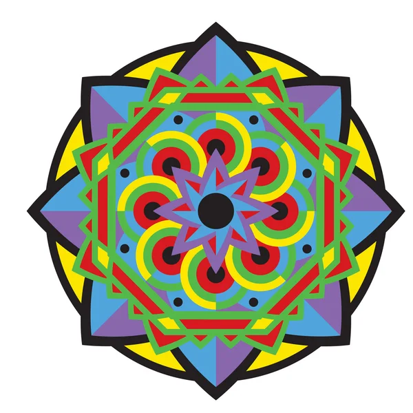 Mandala vagy körkörös minta — Stock Vector