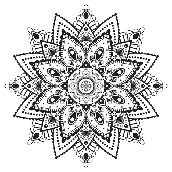 Black and white circular pattern — Stock Photo, Image