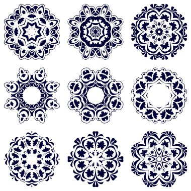 Dokuz dairesel desenleri