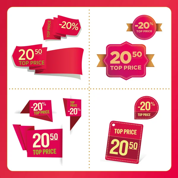 vektör fiyat etiketi