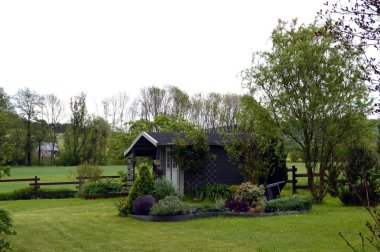 Daha koyu açmak için ahşap Bahçe sundurmaları