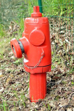 Yangın hidrant kırmızı renk.