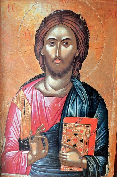 O rosto de Jesus mosaico . — Fotografia de Stock