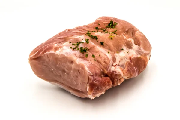 Porc Rôti Frais Sur Fond Blanc Photo De Stock