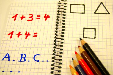 Çocuklar için bir kitap d okul.