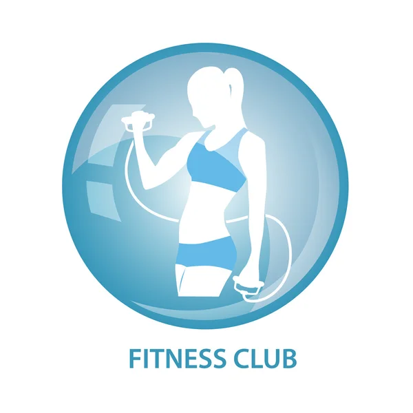 Icon fitness club — Stock Vector