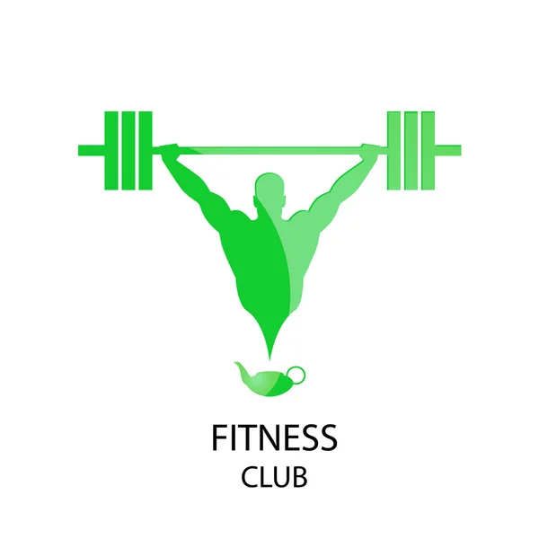 Club de fitness icono verde — Vector de stock
