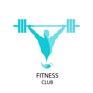 Fitness club mavi kutsal kişilerin resmi