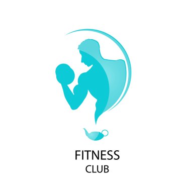 Fitness club mavi kutsal kişilerin resmi