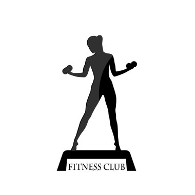 Fitness Kulübü siyah simgesi