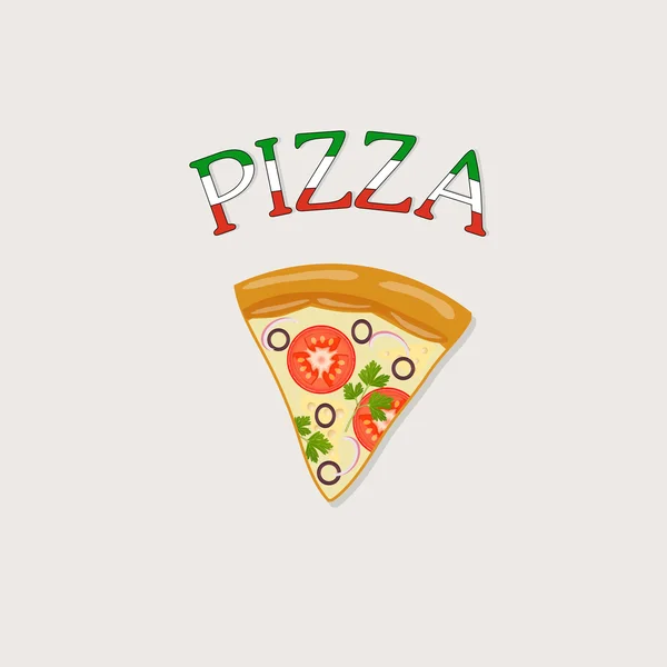 Pizza klasszikus tálca — Stock Vector