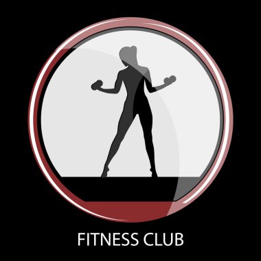 Fitness Kulübü siyah simgesi