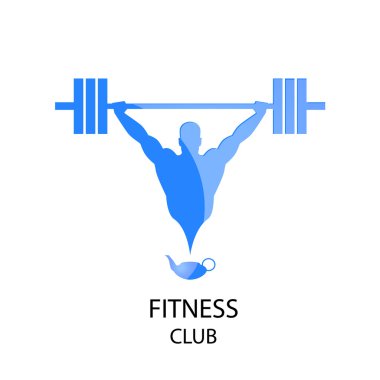 Fitness club mavi kutsal kişilerin resmi