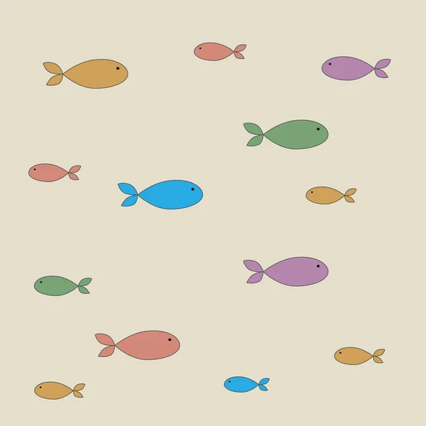 물고기의 패턴 — 스톡 벡터