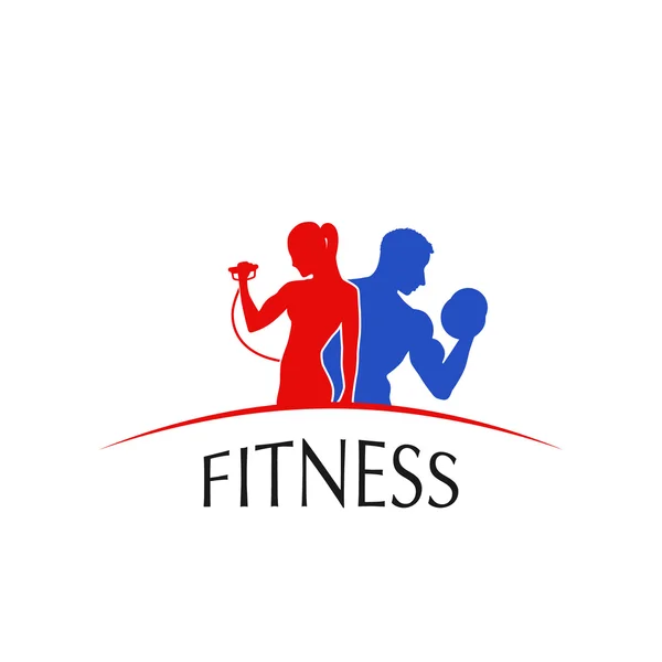 Logo fitness centra — Stockový vektor
