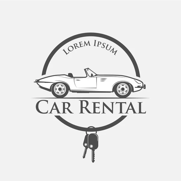 Car rental logo — Stock Vector