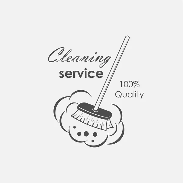 Schoonmaak service emblemen — Stockvector