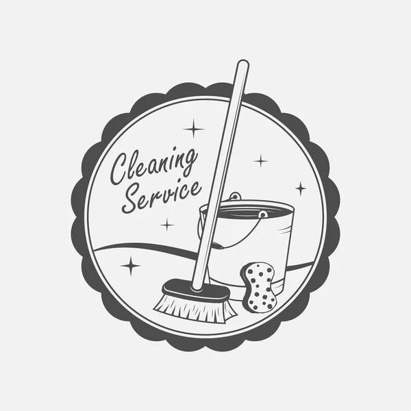 Schoonmaak service logo — Stockvector