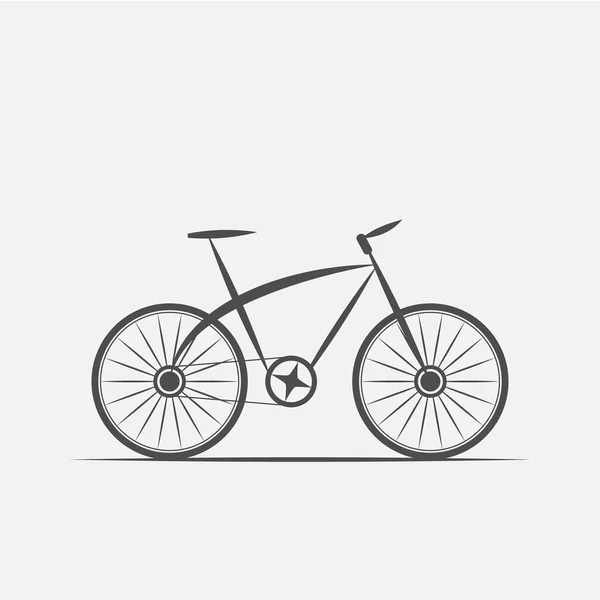 Bicicleta en escala de grises — Vector de stock