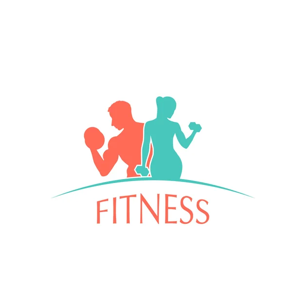 Fitness club logotyp — Stockový vektor