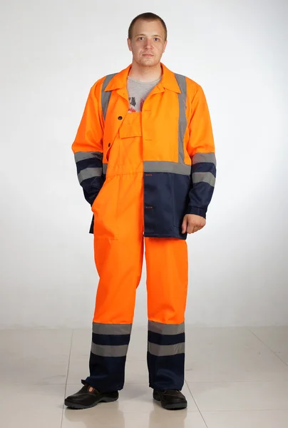 The man in overalls — Stock Photo, Image